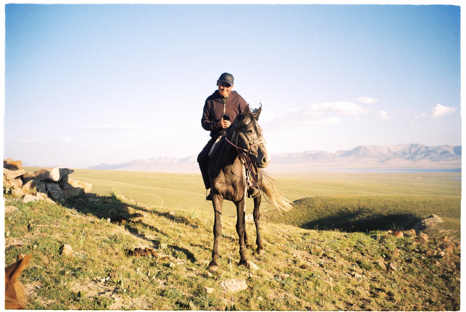 Horseman on the steppe, Kyrgyzstan